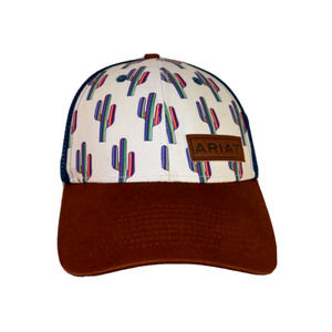 Ariat Trucker Cap Snapback Adjustable with Cactus Graphic